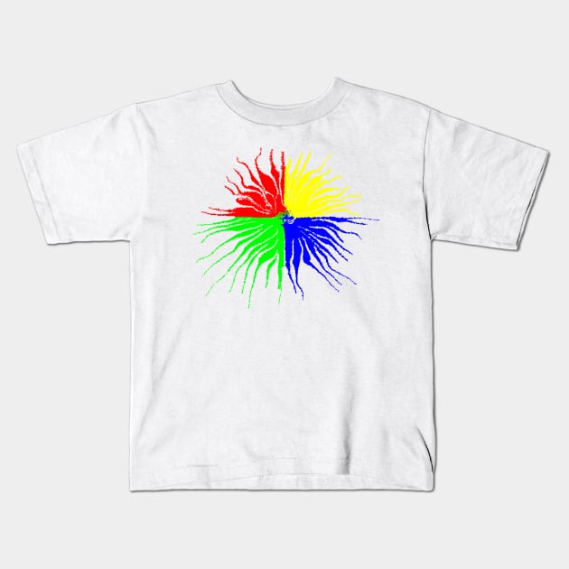 blot illustration Kids T-Shirt by illustrations-boom